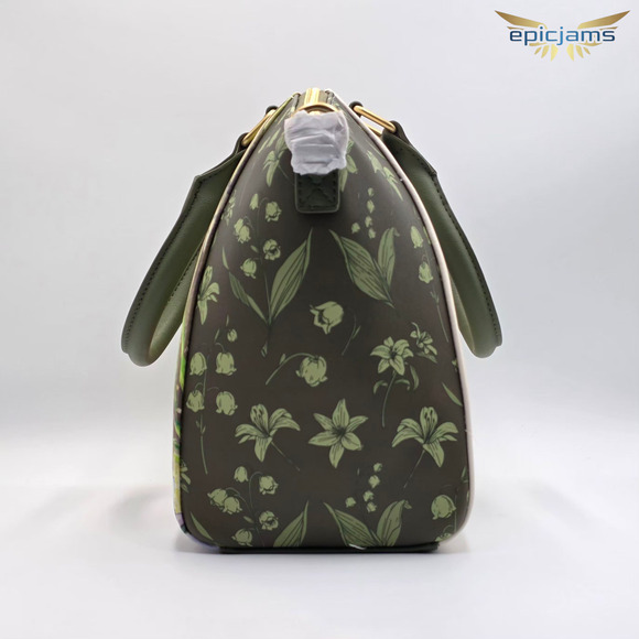 Loungefly Disney Peter Pan Tinker Bell Mushroom Floral Crossbody Satchel Bag New - Picture 6 of 6